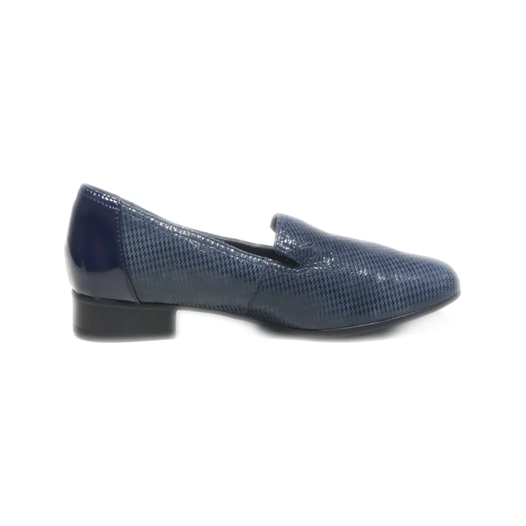 Clarks Loafers Fabric Blue Colour For Women