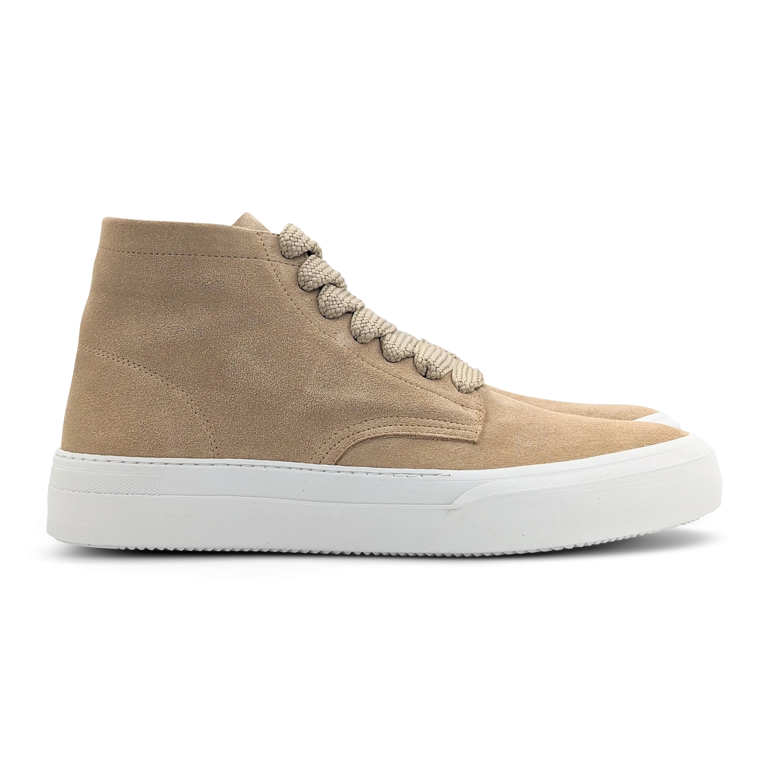 Conscious Chucky Hightop in Cappucino Suede with White Sole